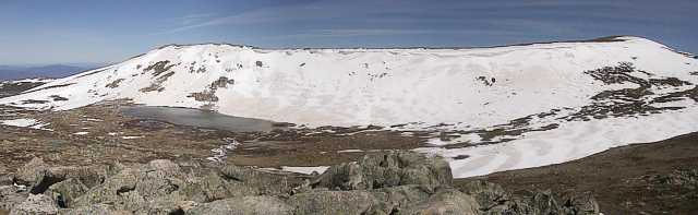 Mt Kosciuszko (far right) and the south ridge 