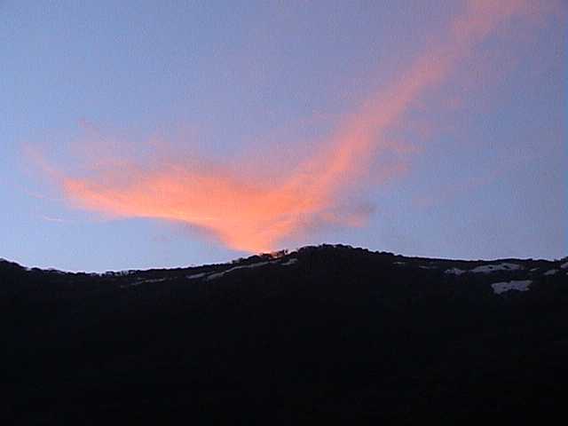 Sunset last Wednesday over the Basin