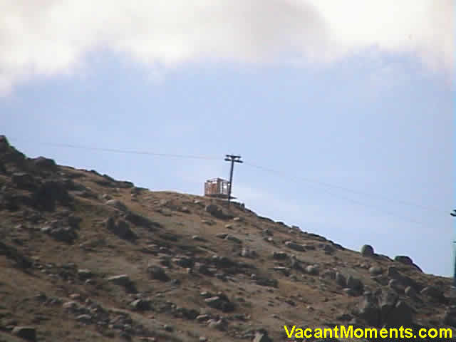 Framework for the new hut at the top of Antons T-bar