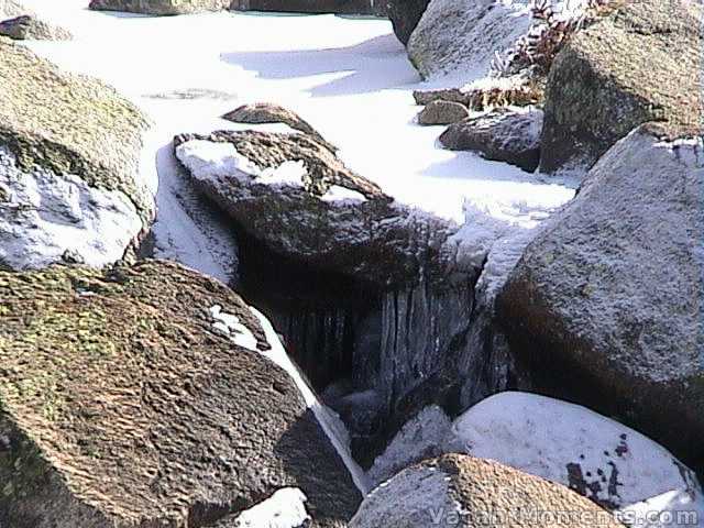 Mini ice waterfall