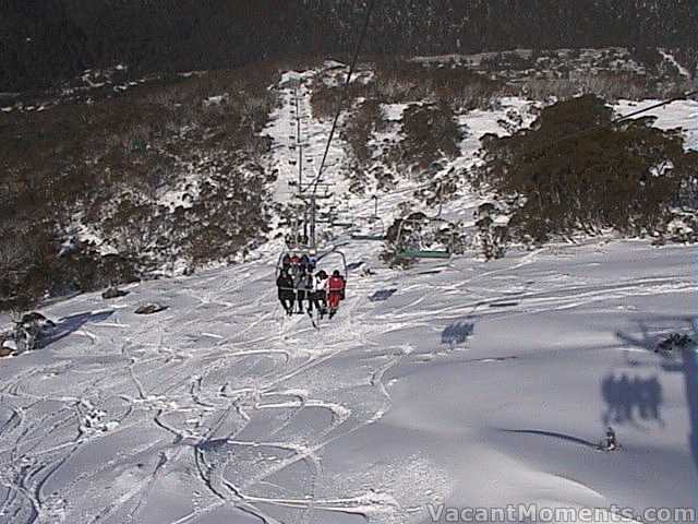 Looking back down the Cruiser