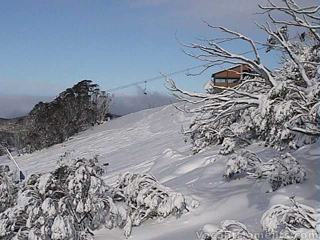 Looking across to Kareela Hutte