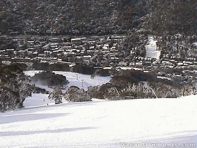 Looking down the Supertrail (accessed only by SnowGums)