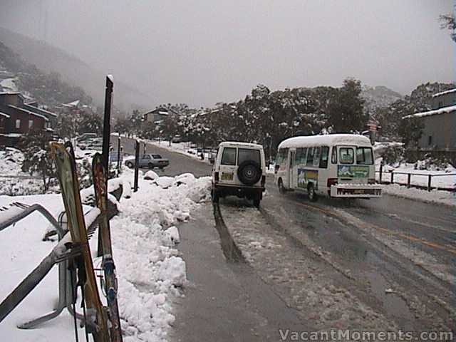 Snow and slush on the roads  Friday Flat