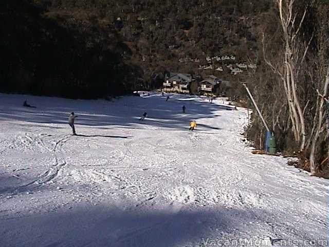 Bottom of the Supertrail above Ski-in Ski-Out