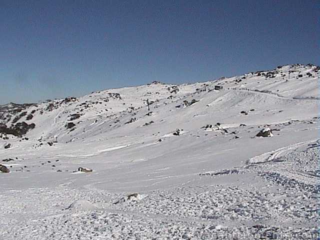 Looking south back towards Crackenback from above Merritts traverse