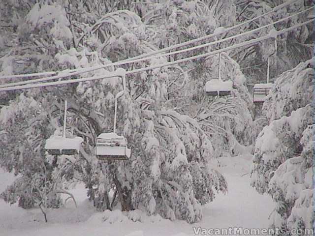 Ramshead chairlift with 40cm+ in every chair