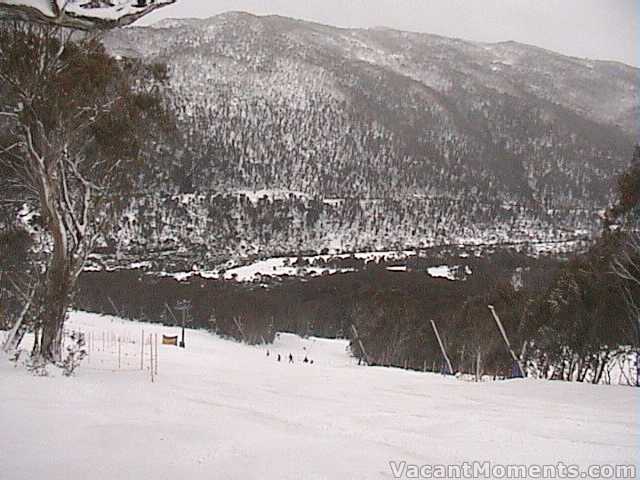 Looking down from BunnyWalk station - Thursday