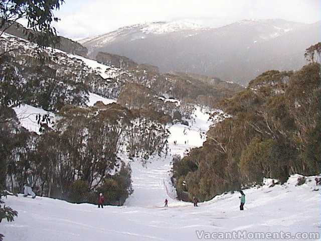 The run out from Funnel Web was thinning badly before the new snow