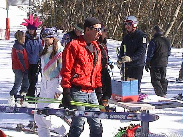 James looking for the set of a Warren Miller movie