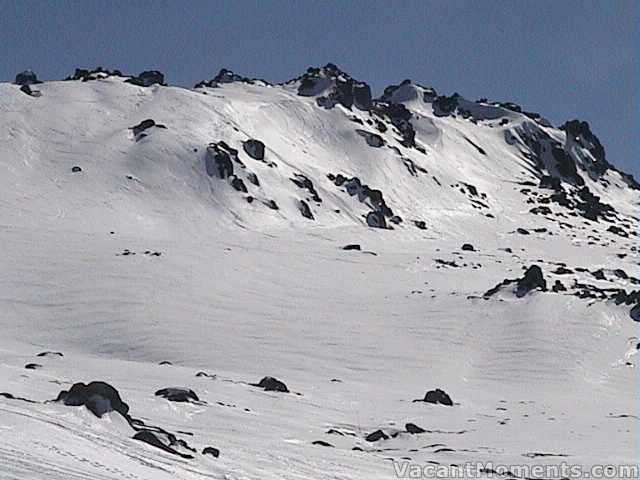 Signature Hill looks icy but not so