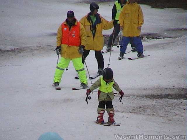 10 seconds to go before 200 hours of continual skiing