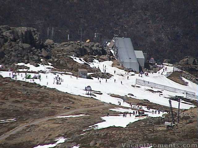 Ski School operations behind Eagles Nest