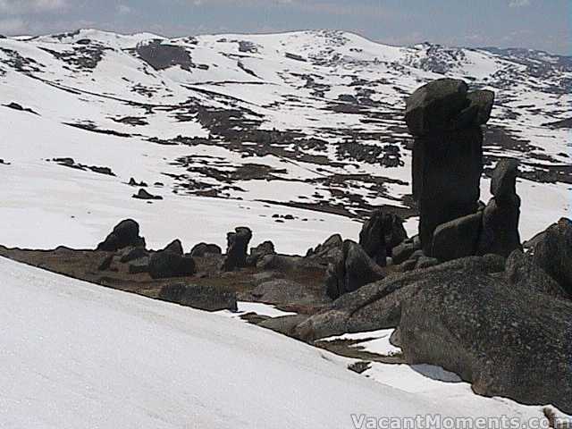 Looking north on the main range