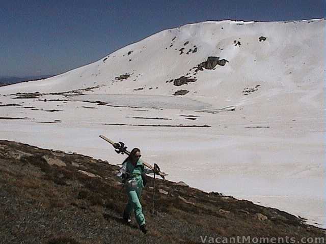 The south ridge and Lake Cootapatamba