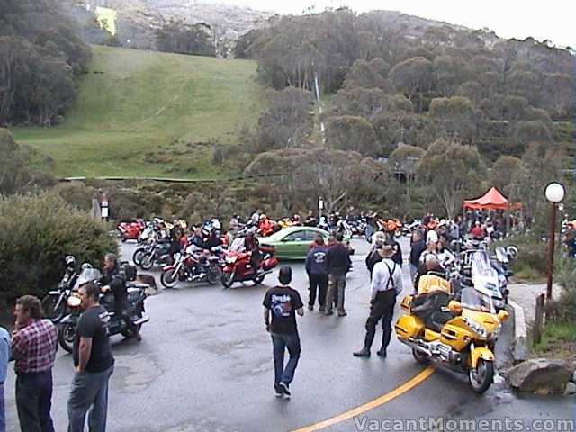 Despite the rain, bikers came from all states and overseas