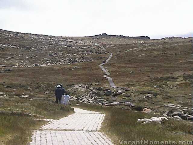 Pilgrimage towards Mt Kosciuszko in minus wind chill