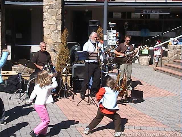 Live music in the Village Square  a forerunner to Jazz in 3 weeks