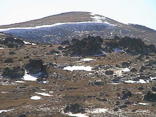 Snow on Mt Kosciuszko - left over from the previous weeks dump