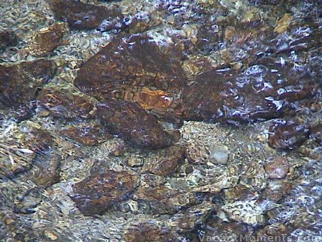 Colours showing in the low level Thredbo River