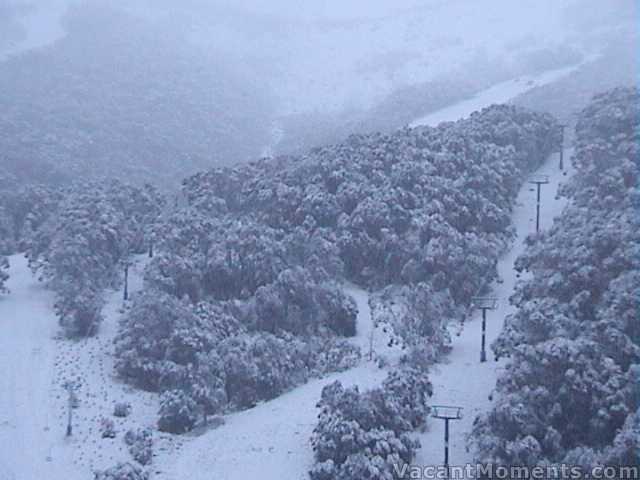 Looking up towards top of Ramshead chair