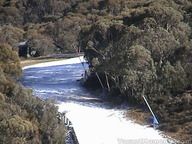 Overnight man made snow at Ski In Ski Out