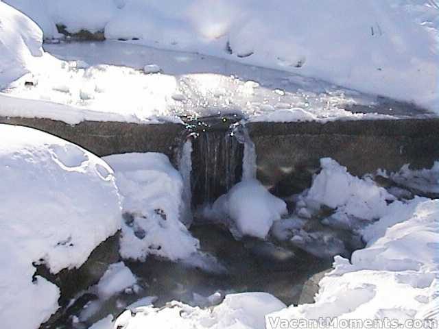 Ice building up at the top of Gunbarrel chair  Wednesday