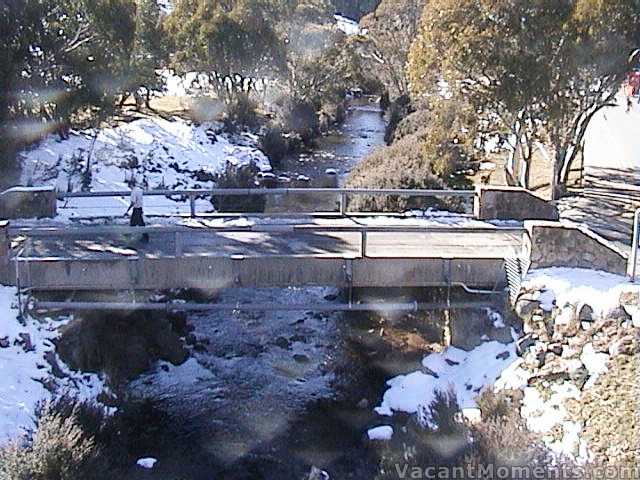 There is still snow in the Village from the last natural fall over a week ago