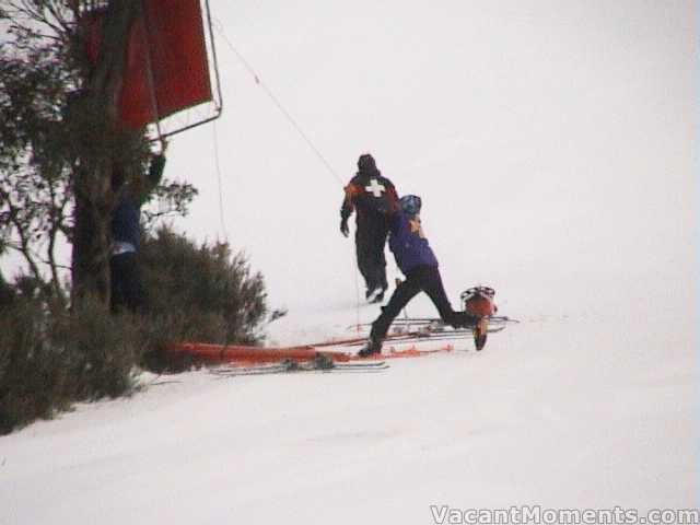 Slope preparation continues