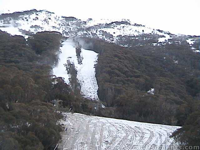 Sunday morning  note new snow gun towers on Lovers Leap Bypass