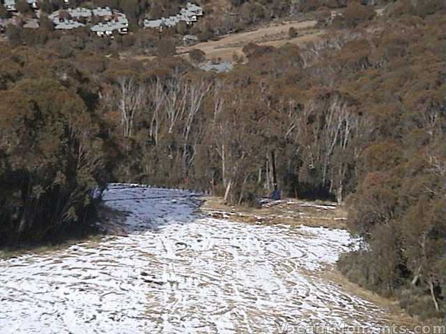 We need more natural snow  looking down towards Tower 10