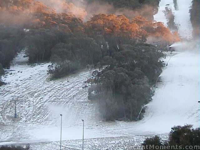 Snow making begins on Lovers Leap Bypass