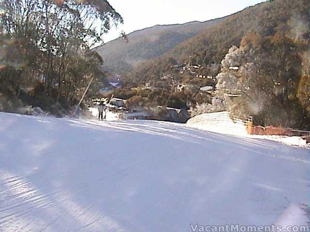 Bottom of Milk Run has the best snow