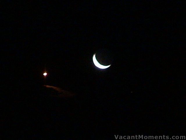 Moon over Crackenback - Thursday night