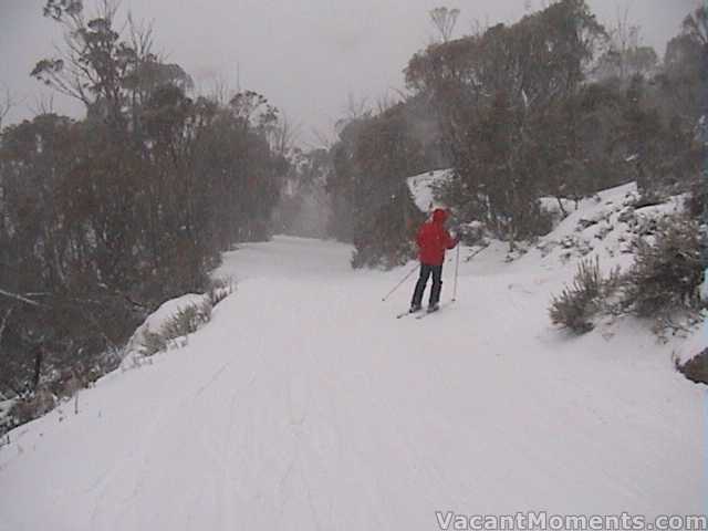 Cat Track looking good with Tuesdays snowfall