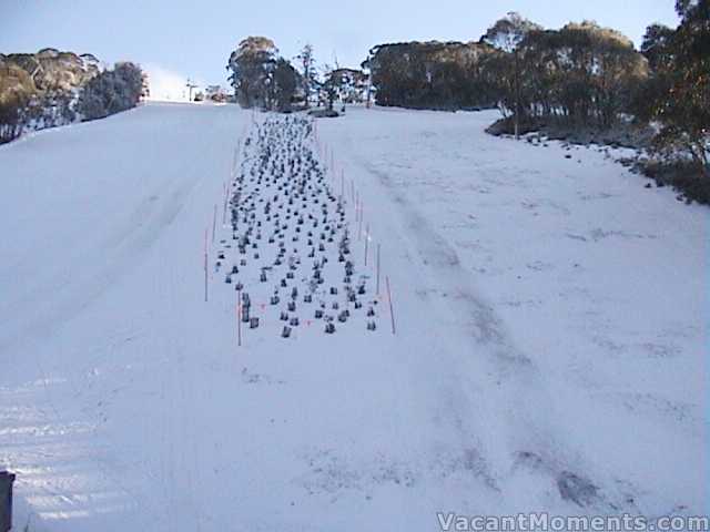 Middle Supertrail  with and without snowmaking