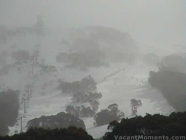 Upper Supertrail in blowing snow