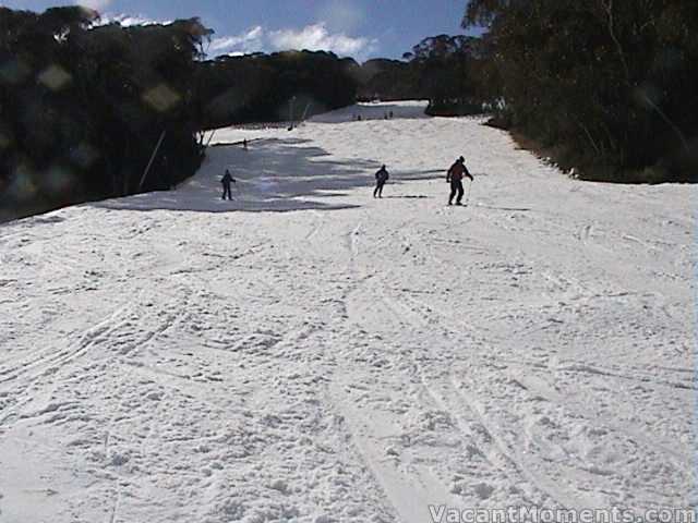 Sugar on all lower runs  just above the cat sheds, Lovers Leap station