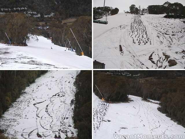 Man made vs off piste  Milk Run, Supertrail, Funnel Web, Tower 10