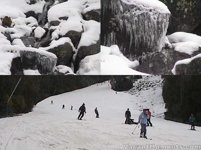 Creek above Gunbarrel top station and the bottom of High Noon