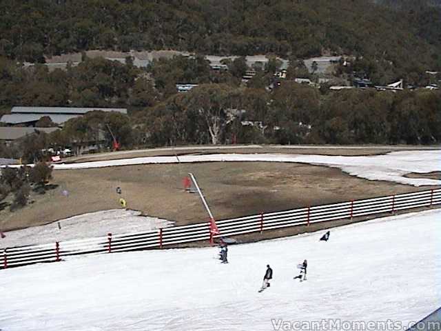 Friday Flat and the ribbon of white still leading to Gunbarrel