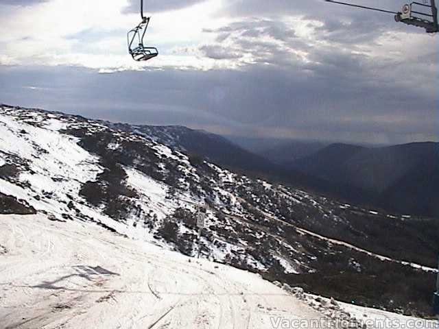 Unusual clouds  top of Kosi chair, still with snow on it 