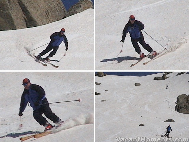 Ray enjoying the steeper face of Signature Hill