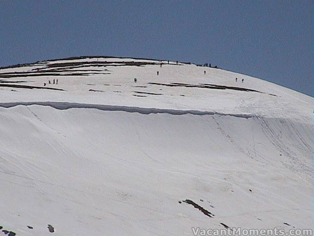 Top of Kosi looking like a disturbed ant's nest