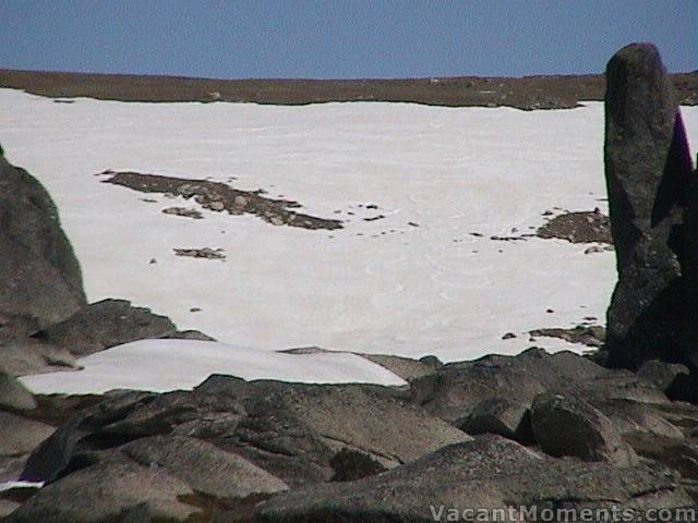 Where we were skiing 12 days ago below North Ramshead