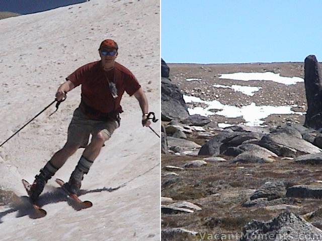 Ray finds much more snow on Sig Hill than North Ramshead