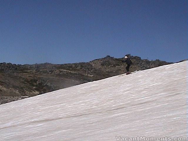 Enough snow for more than 20 turns on the Summer Drift - photo by Marion