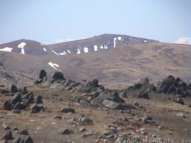 Club Lake chutes in the distance