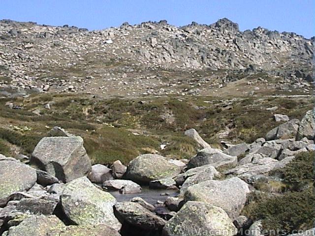 Signature Hill still has one small patch of snow