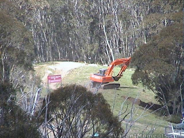 Jolly Orange Monster busy all over the slopes